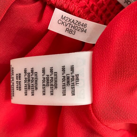 NWT XL Red and Black Calvin Blouse. - Picture 4 of 5